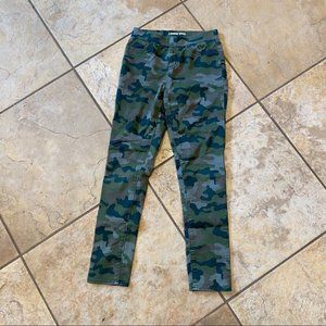 Lands End Camo Print Jeggings Leggings LN 12S